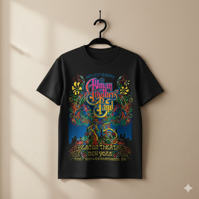 Allman Brothers Band 45th Anniversary Beacon Theatre NY T-Shirt - T459