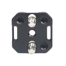 DSLR Camera Cage Aluminum Plate Cold Shoe Adapter Mount 1/4 ARRI Hole Monitor
