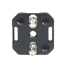 DSLR Camera Cage Aluminum Plate Cold Shoe Adapter Mount 1/4 ARRI Hole Monitor