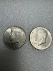 1964 Silver Kennedy Half Dollars 2 Coin Lot  RM1