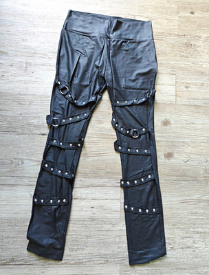 Killstar Leggings S 36 Neu Gothic Goth Punk Rock Emo Grunge Damen Schwarz Nieten