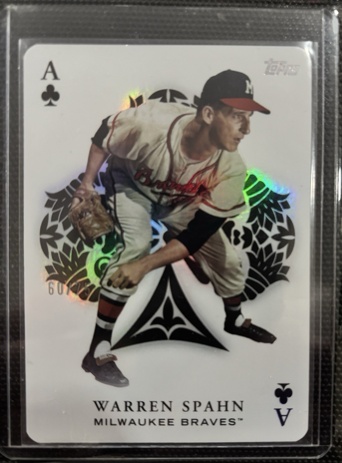 2023 Topps Update All Aces Warren Spahn #AA61 Gold #/75