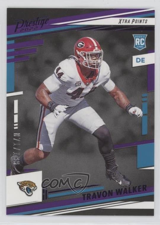 2022 Prestige Rookies Xtra Points Purple /199 Travon Walker #337 Rookie RC 1c35