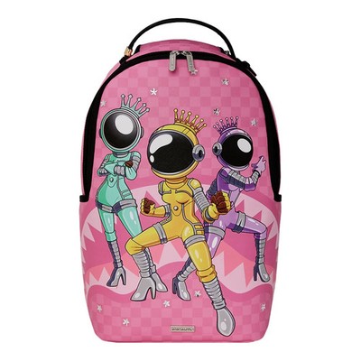 Sprayground Astro Galaxy Squad Up Backpack New Pink Bookbag Large School Bag