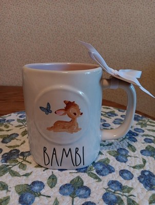 Rae Dunn Disney mug  BAMBI Mug   Coffee Cup Pink Interior pink NWT