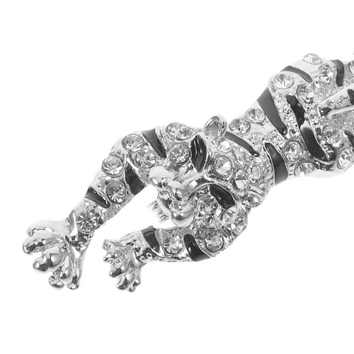 Leopard Shaped Brooch Pin Jewelry Animal Brooch Creative Brooch for Shawl Suit - Zdjęcie 6 z 12