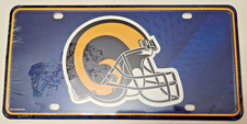 Los Angeles Rams NFL Retro Metal License Plate