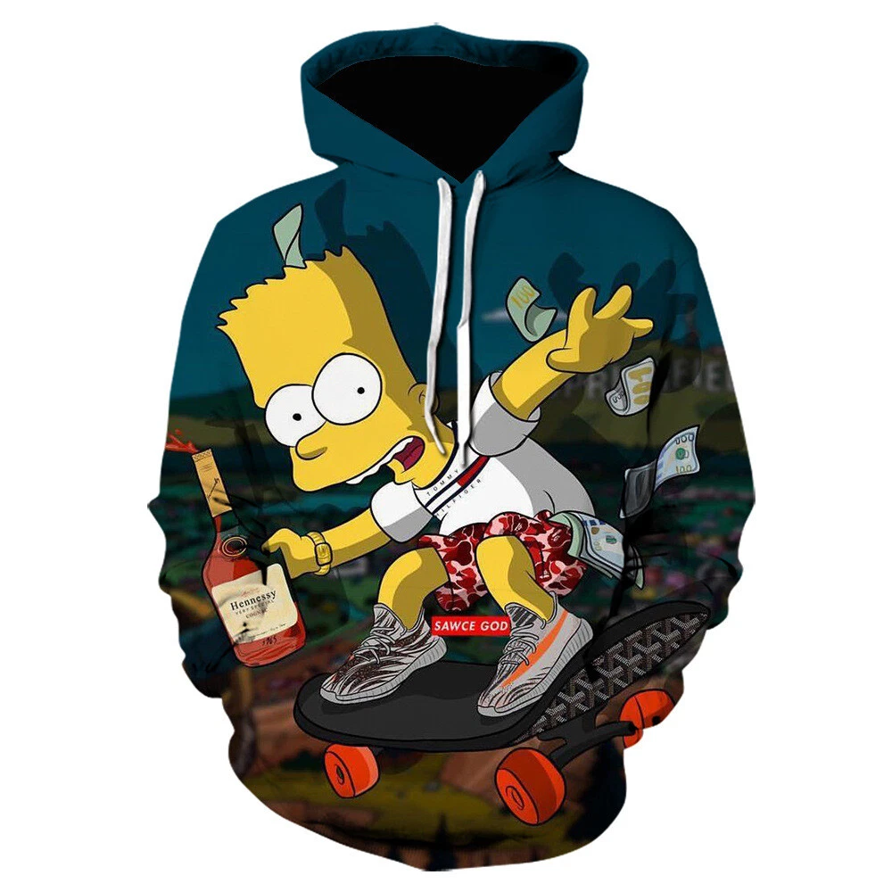 Cosplay The Simpsons Maggie Marge Homer Bart 3D Hoodies Sweatshirts Jacket Coats 7