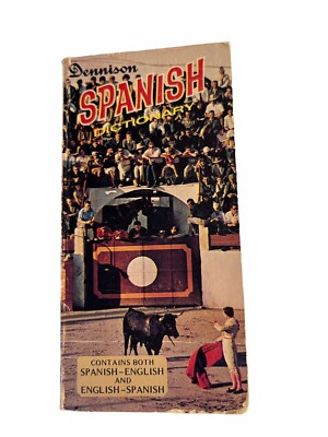 #ad Vintage Dennison Spanish to English English to Spanish Pocket Dictionary 1968 $9.99