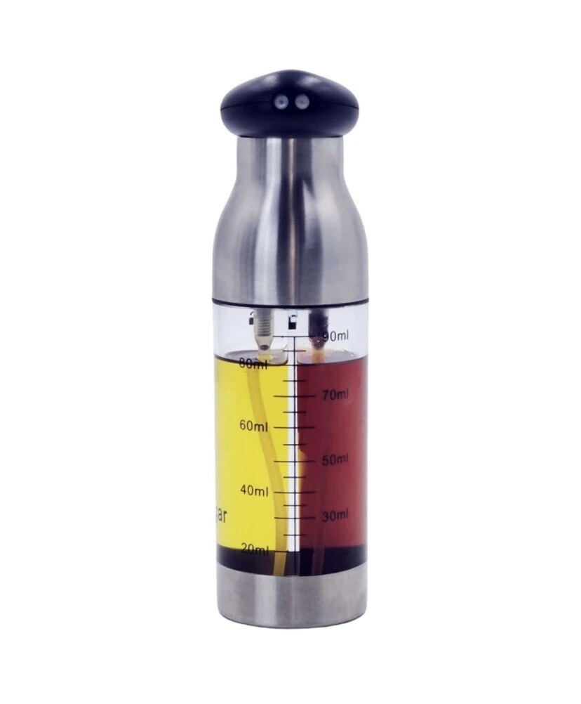Gourmet Kitchen Dual Oil & Vinegar Mist Pump Dispenser Spray Bottle