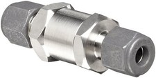Parker C Series Stainless Steel 316 Check Valve, 10 psi Cracking Pressure, 1/2"