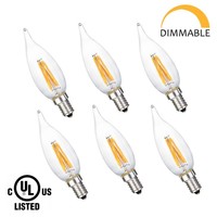 E12 Led Filament Candelabra Candle Bulbs - Small Base 2700k(cri>80) Dimmable ... on sale E12 Led Filament Candelabra Candle Bulbs - Small Base 2700k(cri>80) Dimmable ... on sale