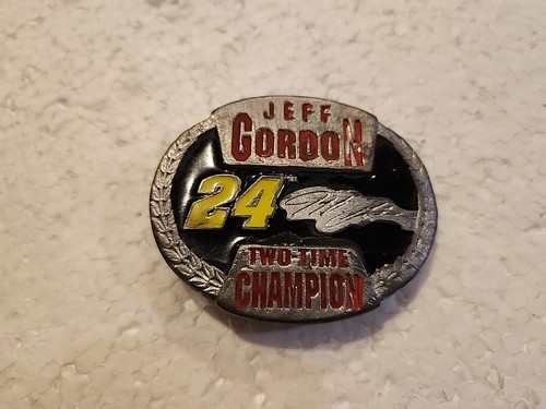 Jeff Gordon NASCAR Belt Buckle Two Time Champion - Picture 3 of 7