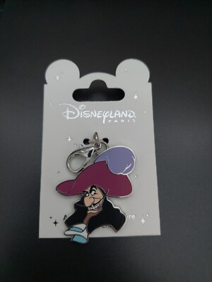 Disneyland Paris Lanyard Charm Captain Hook Genuine 