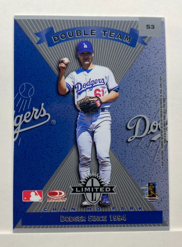 1997 Donruss Limited Doppia Squadra Hideo Nomo Chan Ho Park #53 Vintage A1 - Foto 2 di 2