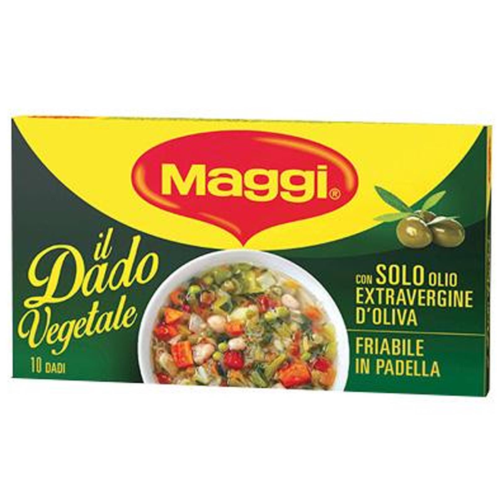 ASTUCCIO DA 10 DADI MAGGI IL DADO VEGETALE VERDURE PEZZI BRODO RISOTTO CUBI