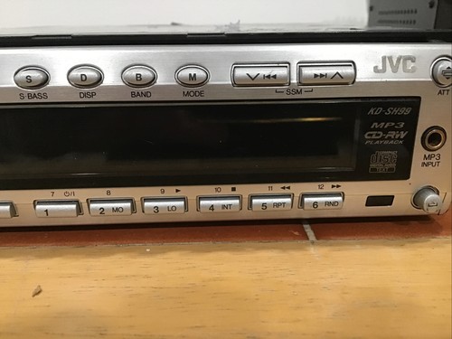 Reproductor de CD JVC KD-SH99 se vende como está para piezas o reparación. Envío rápido - Imagen 3 de 6