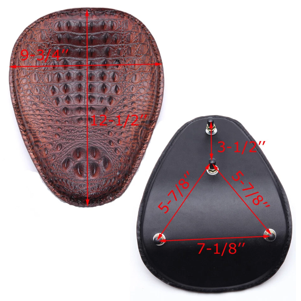 For Honda VTX1300 VTX1800 Shadow Rebel Bobber Motorcycle Spring Solo Seat Saddle - Image 3 of 4