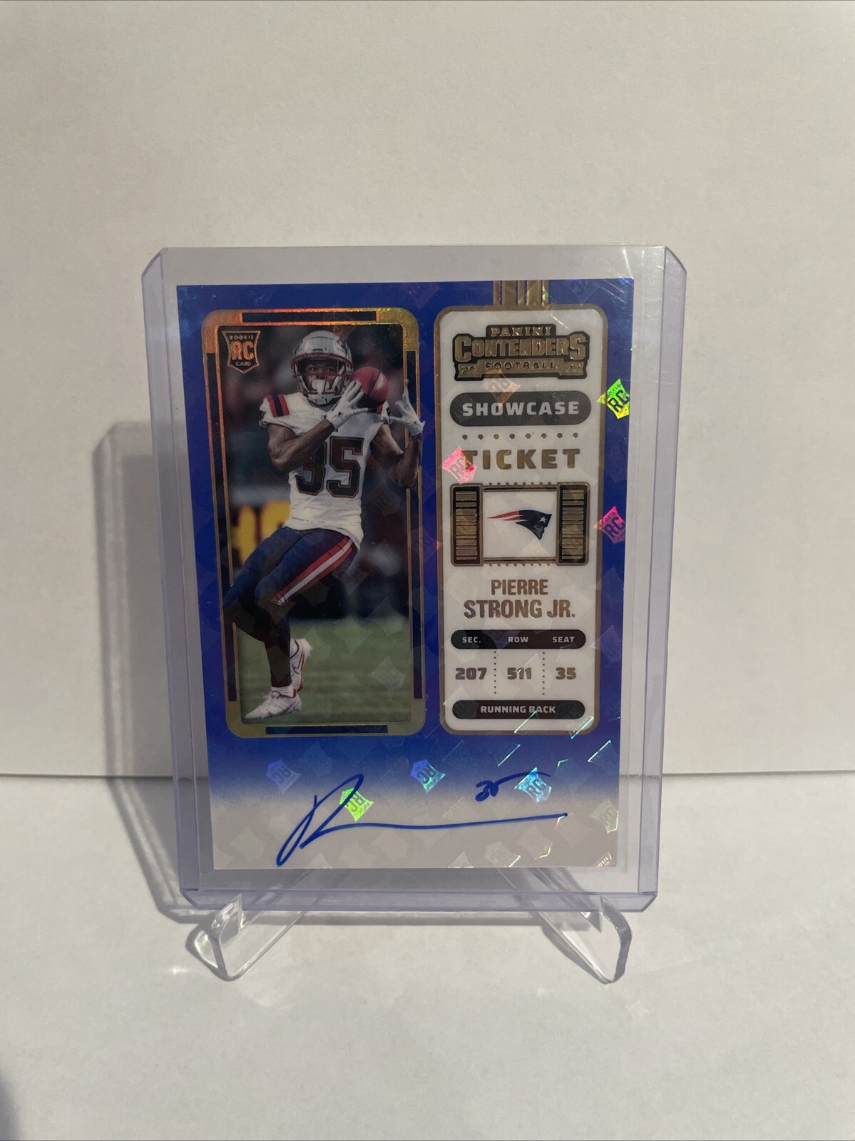 Pierre Strong Panini Contenders #131 Variation-Autograph-Showcase