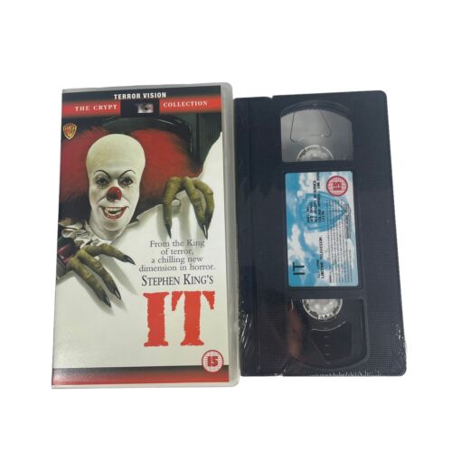 Stephen King's IT VHS Terror Vision Video Brand New Sealed Rare PAL - Zdjęcie 1 z 3