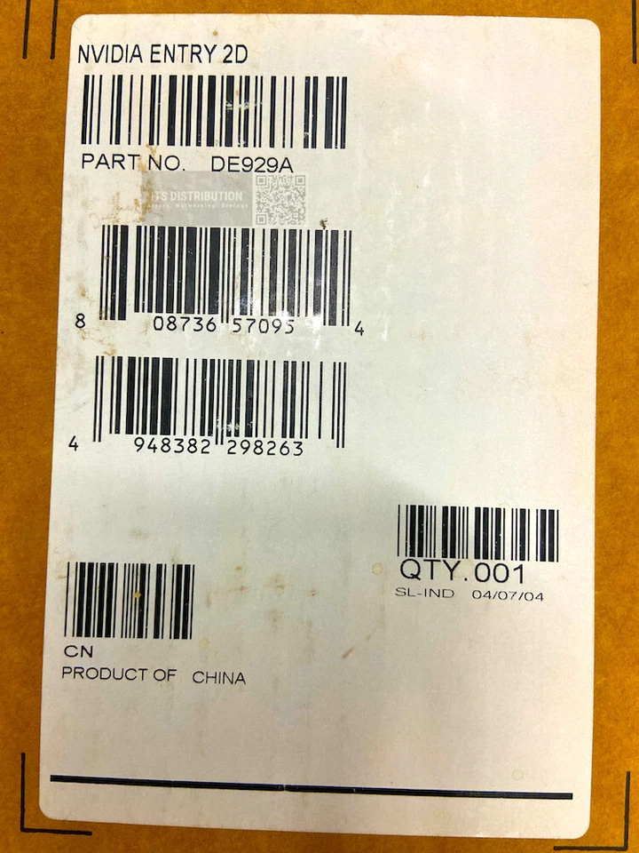 DE929A I Open Box HP NVIDIA Entry 2D Graphics Card 32MB Single Display AGP - Image 2 of 4