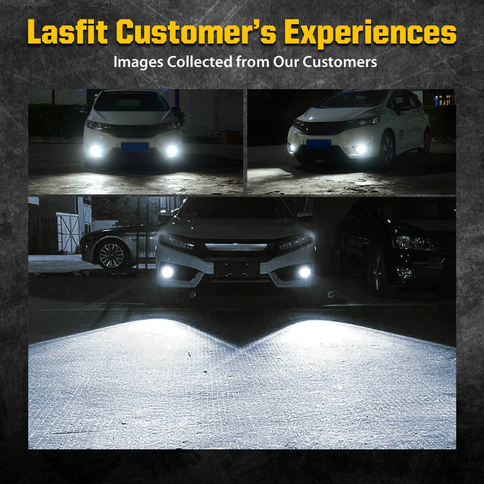 Lasfit For Chevy Silverado 1500 2500 HD 2007-2015 6000K LED Headlights Fog Bulbs - Image 2 of 4