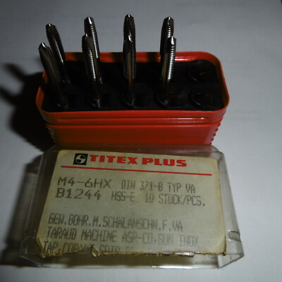 Titex Plus M4 HSS-E  Gewindebohrer - 8 Stück  