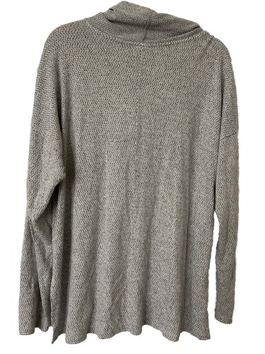 Top Knox Rosa Para Mujer XLarge Gris Camisa Capucha Cuello Tejido Suave Encaje Manga Larga Boho - Imagen 2 de 8