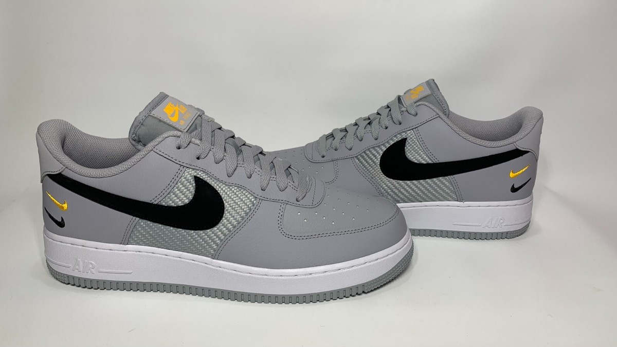 [TARIFF-FREE] Nike Air Force Low Grey Carbon Sz Double Swoosh  FD0666-002