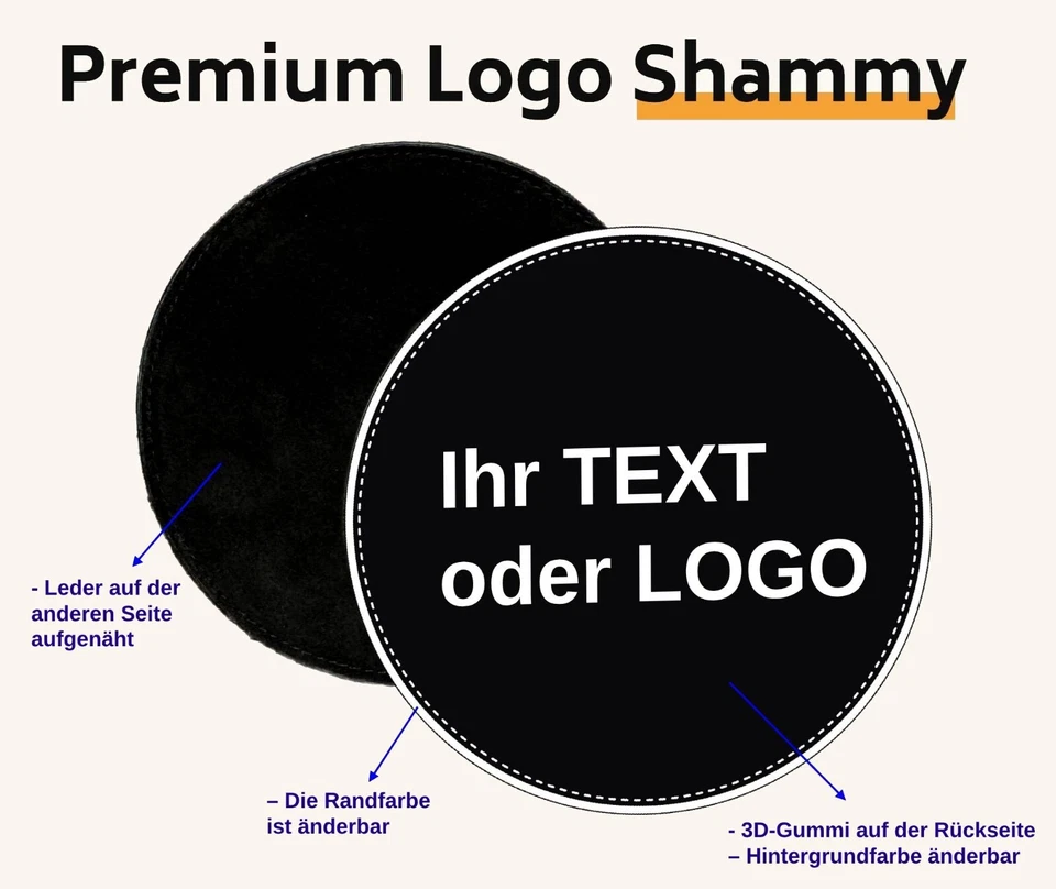 Up to 100 Pieces Custom Bowling Leather Shammy with Your Rubber Logo - Image 2 of 2
