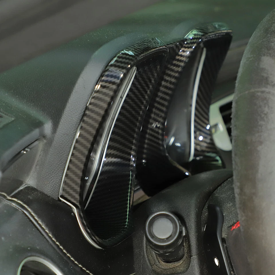 For 2010-15 Chevrolet Camaro Instrument Dashboard Frame Cover Trim Carbon Fiber Foto 3 de 4