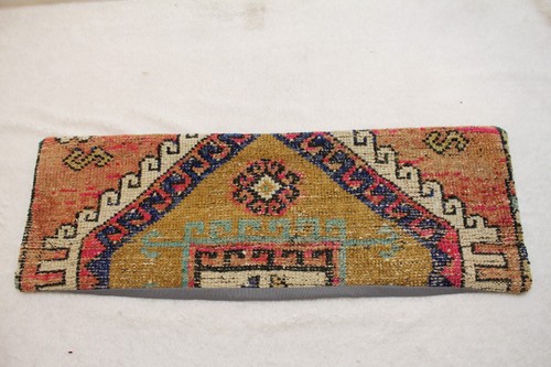 Red and Brown Colors vintage Pillow Case, 12x36 inc Long Lumbar Pillow Case, - 第 9/10 張圖片
