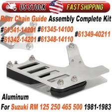 For 1981-1983 Suzuki RM 125-500 Rear Chain Guide Assembly Complete Kit Aluminum