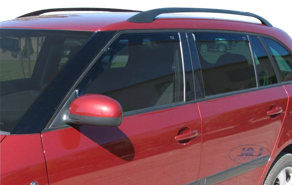 Deflecteurs D'Air/De Vent Pour Skoda Fabia 2 5J 2007-2012 5-Portes Berlina 4-Pcs - Photo 3/4