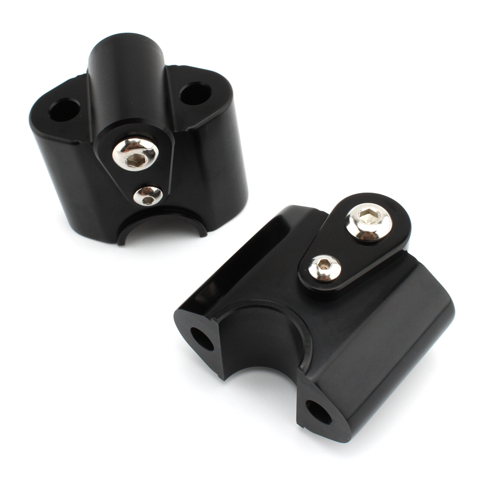 Motorrad Lenker Riser - Aluminium Lenkerhalterung In Silber