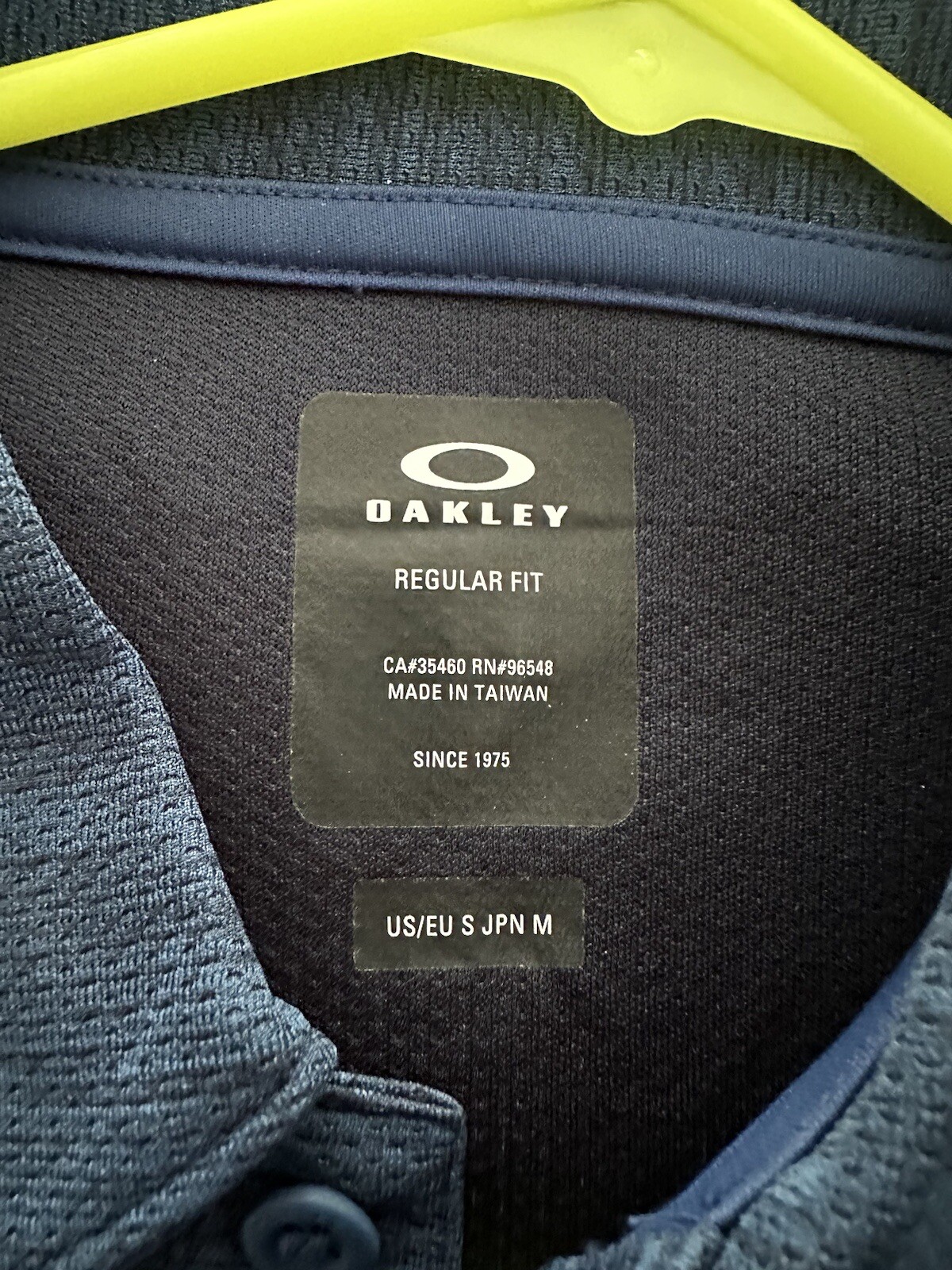 Oakley Men's Aero Ellipse Polo 2.0 Short Sleeve Shirt Size S Poseidon