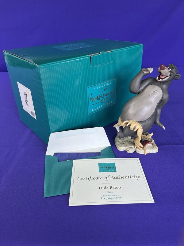 WDCC Disney The Jungle Book 30th Anniversary Sculpture "Hula Baloo" COA Box 1997