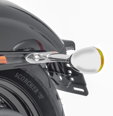 License Plate Mounted Turn Signal Relocation Kit Fit For Harley