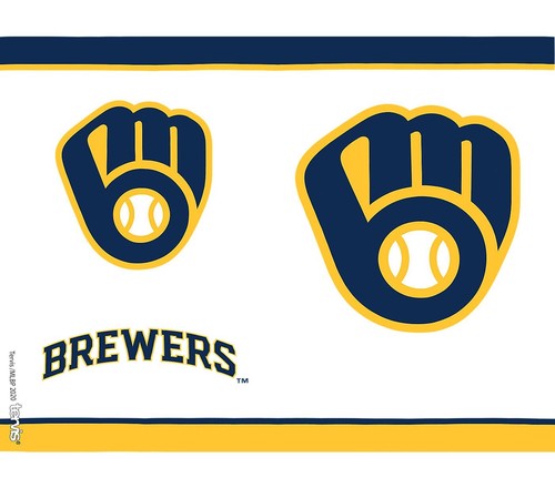 MILWAUKEE BREWERS, 24oz DOUBLE WALL, TUMBLER FROM TERVIS WITH LID INCLUDED - Picture 2 of 4