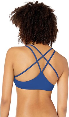 ブラック1 Bikini Lab Womens 184492 Bralette Ink Blue Solids Bikini Top