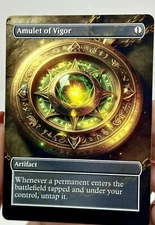 Amulet Of Vigor Proxy Card with Custom designed art