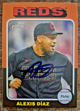 ALEXIS DIAZ signed auto autographed 2024 Topps Heritage Low Number SP COA