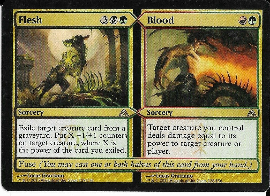 Magic the Gathering - MTG - Flesh // Blood - Dragons Maze | eBay