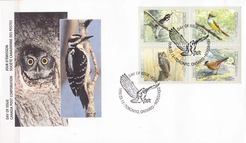 W CANADA 1710-1713 FDC BIRDS FIRST DAY COVER