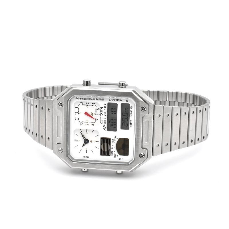 CITIZEN COLLECTION JG2120-65A RECORD LABEL Thermo Sensor Watch Ana