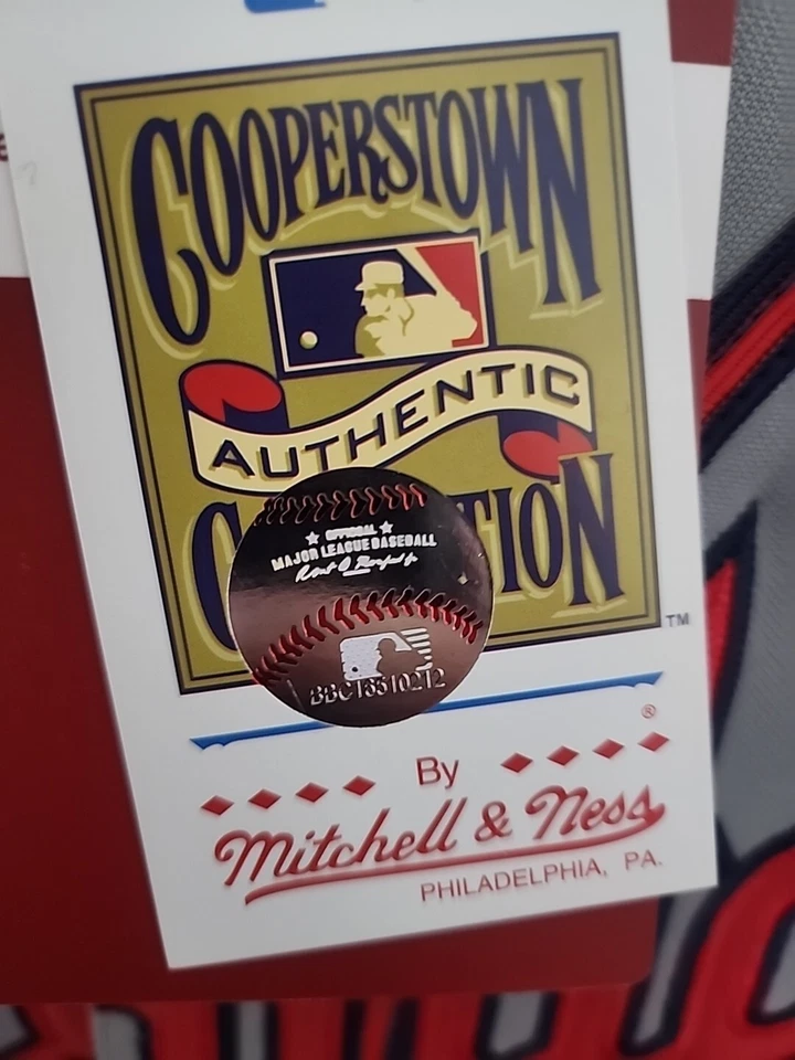 Chipper Jones Jersey Atlanta Braves 1995 World Series Throwback Stitched 2XL - Image 3 of 4