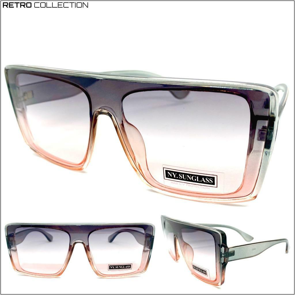 SRO Oversized Sunglasses Hutch GR FRAMES ONLY Gray Translucent 55-20-145 Retro iHPH7 Oversized Square Sunglasses for Women, Oversized  main image 3