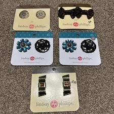 NEW Lot Of 5 Lindsay Phillips Women s Interchangeable Shoe Snaps