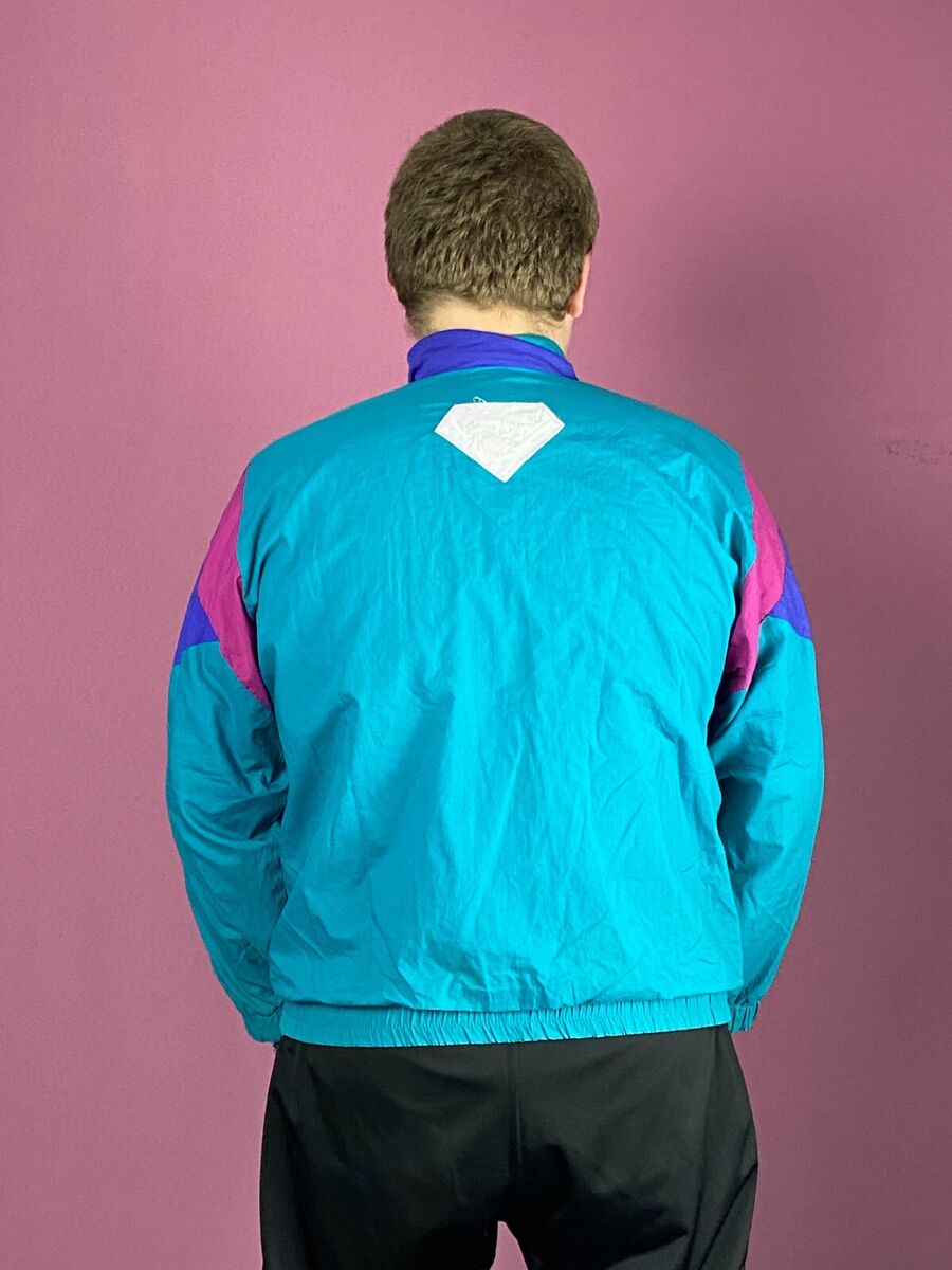 90s Vintage Men's Windbreaker Jacket - XL Multicolor Nylon 90s Vintage Men's Windbreaker Jacket - XL Multicolor Nylon
