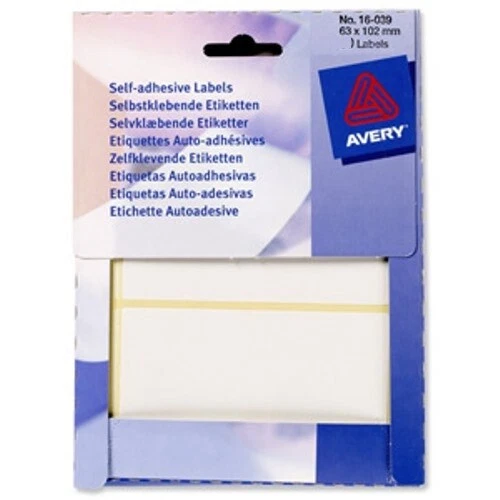 Avery 400x Klebe-Etiketten 63x102mm Blanc Étiquette Ménage Laboratoire Bureau